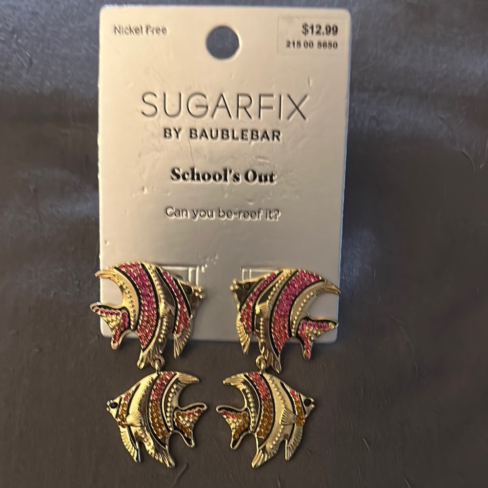 Sugarfix by BaubleBar schools out  Fish Earrings